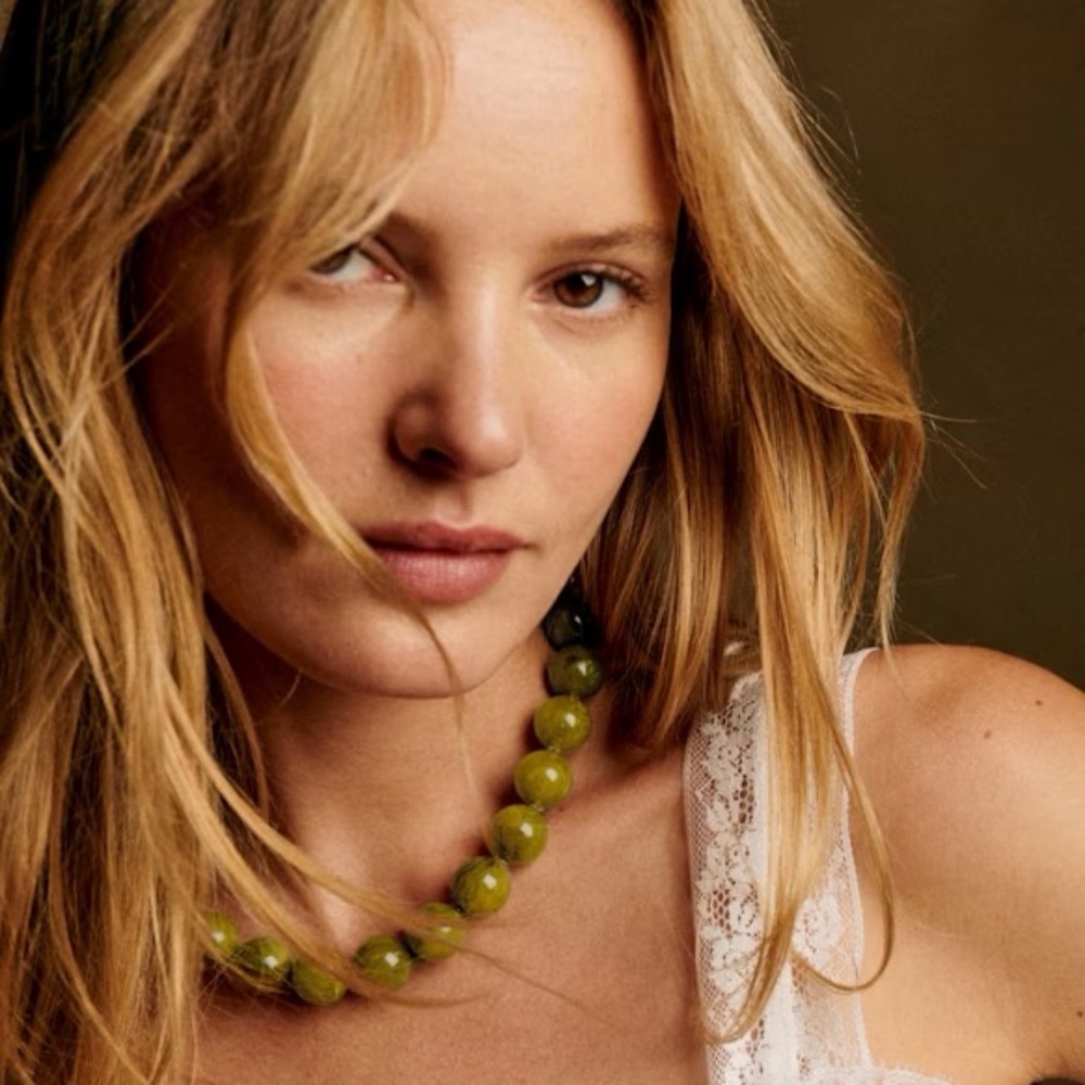 Sezane Denae Necklace Green